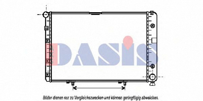 AKS DASIS 121630n -  Радиатор, охлаждение двигателя